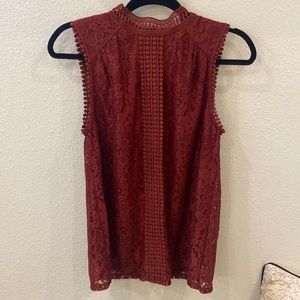 🌟NWT🌟 Cable & Gauge Lace sleeveless blouse